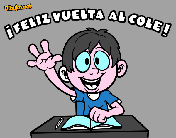 Dibujo Feliz vuelta al cole pintado por macri