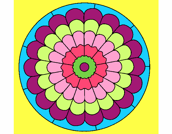 Dibujo Mandala 23 pintado por MarthaFavi