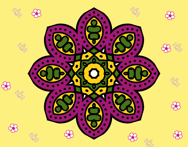 Dibujo Mandala de inspiración árabe pintado por linda423