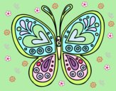 Dibujo Mandala mariposa pintado por SANDRUSKY