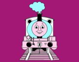 Dibujo Percy la locomotora pintado por macri