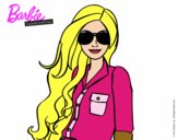 Dibujo Barbie con gafas de sol pintado por lalinda