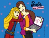 Dibujo El nuevo portátil de Barbie pintado por linda423