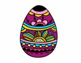 Dibujo Huevo de Pascua estampado floral pintado por MarthaFavi