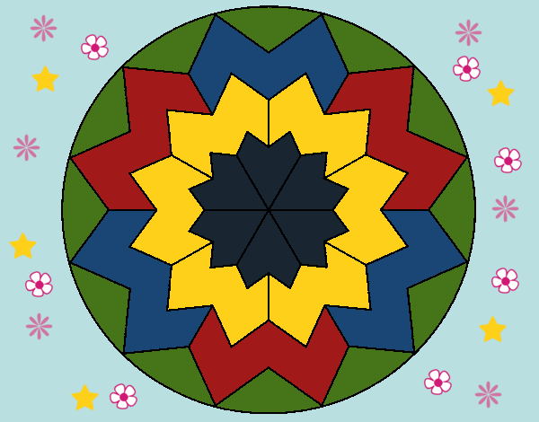 Dibujo Mandala 29 pintado por linda423