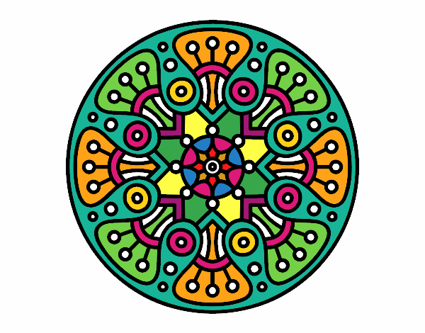 Dibujo Mandala crop circle pintado por Eliana23