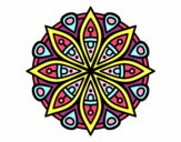 Dibujo Mandala para la concentración pintado por kiomi 