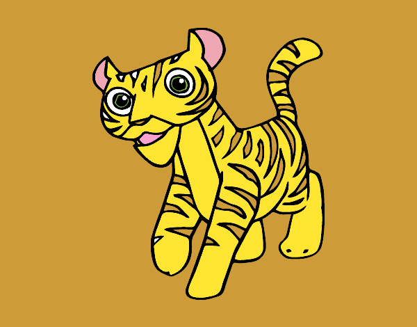 Dibujo Un tigre pintado por danna23