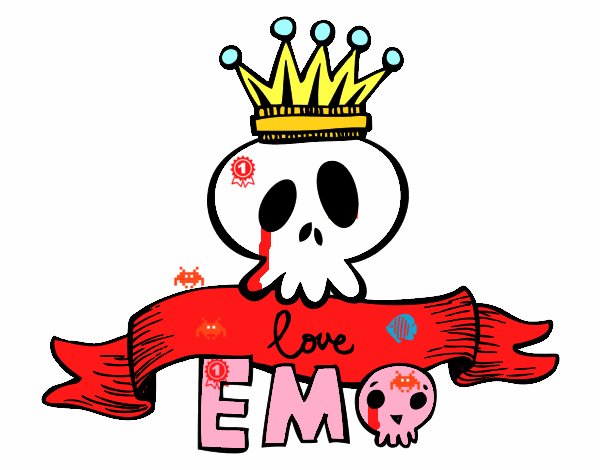 Dibujo De Love Emo Pintado Por Zhariht En Dibujos Net El D A A