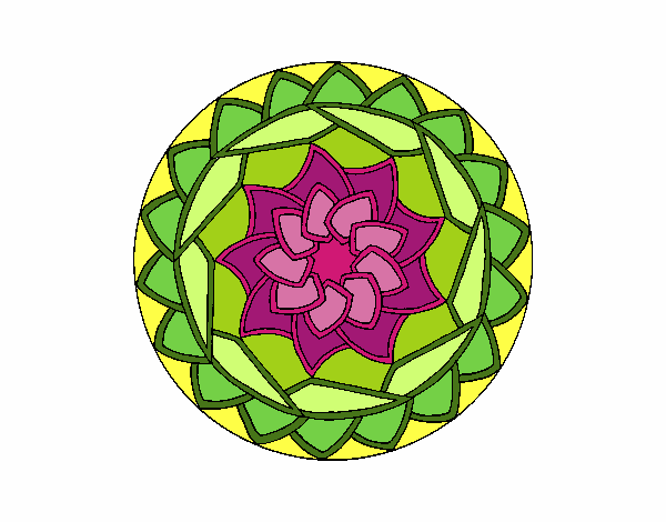 Dibujo Mandala 1 pintado por Vucky