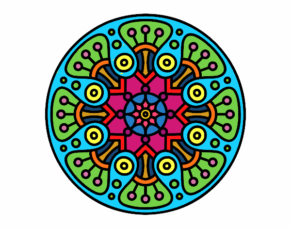 Dibujo Mandala crop circle pintado por akeelah1