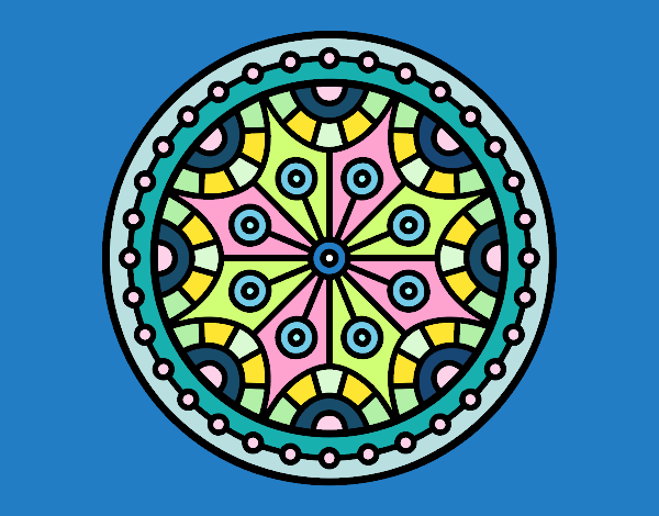 Dibujo Mandala equilibrio mental pintado por PINCEL