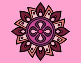 Dibujo Mandala flor sencilla pintado por JackieO