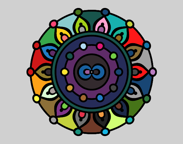 Dibujo Mandala meditación pintado por juananzore