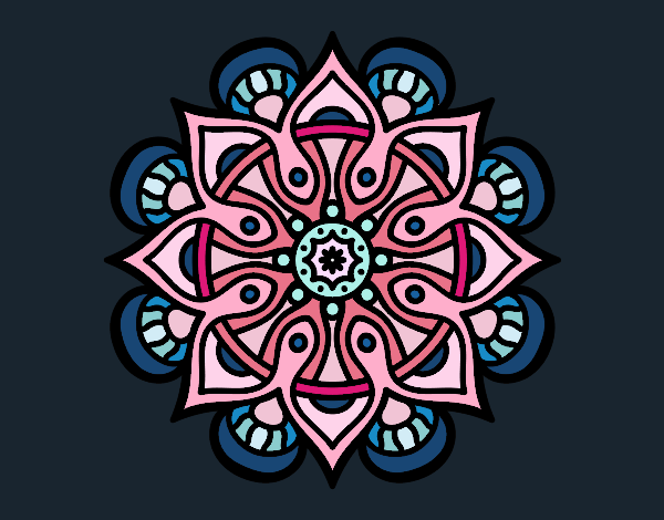 Dibujo Mandala mundo árabe pintado por PINCEL