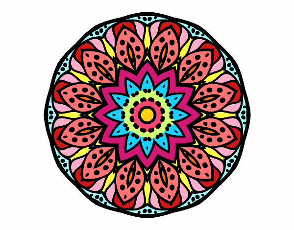 Dibujo Mandala naturaleza pintado por akeelah1