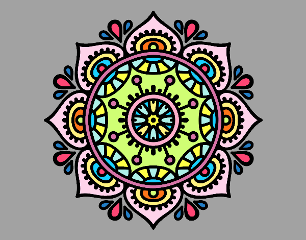 Dibujo Mandala para relajarse pintado por PINCEL