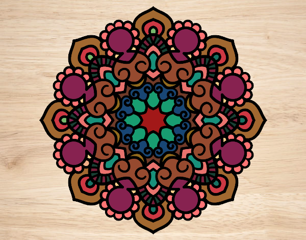 Dibujo Mandala reunión pintado por KenyaJR