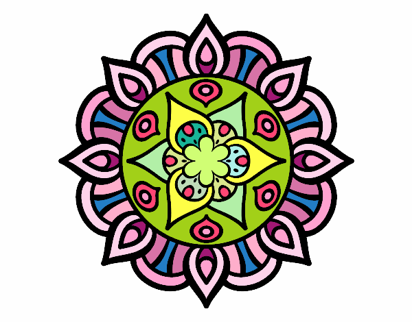 Dibujo Mandala vida vegetal pintado por PINCEL