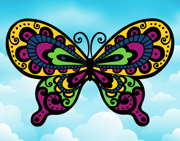 Dibujo Mariposa bonita pintado por linda423