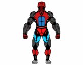Dibujo Robot luchador de espaldas pintado por ErickUriel