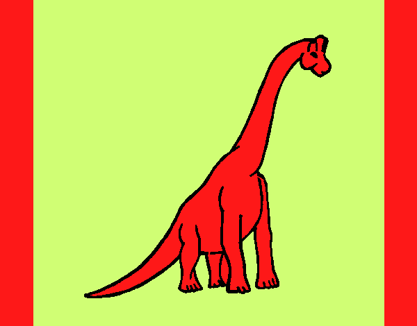 Dibujo Braquiosaurio pintado por dominick06