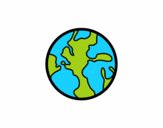 Dibujo El planeta tierra pintado por kasaneblue
