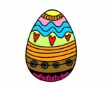 Dibujo Huevo de Pascua para decorar pintado por dominick06