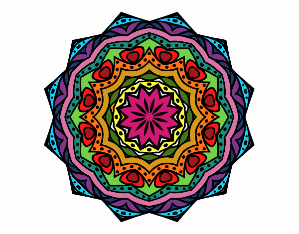 Dibujo Mandala con estratos pintado por akeelah1