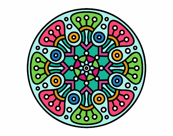 Dibujo Mandala crop circle pintado por Eliana23