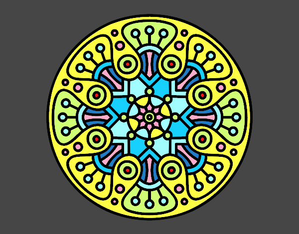 Dibujo Mandala crop circle pintado por PINCEL