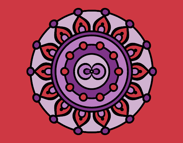 Dibujo Mandala meditación pintado por Ambarella