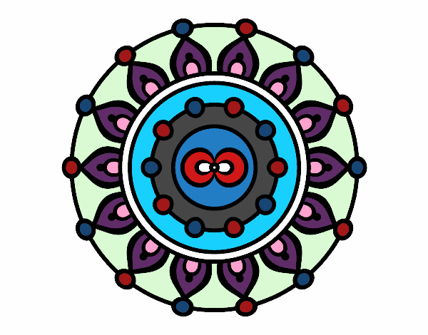 Dibujo Mandala meditación pintado por nathan2014