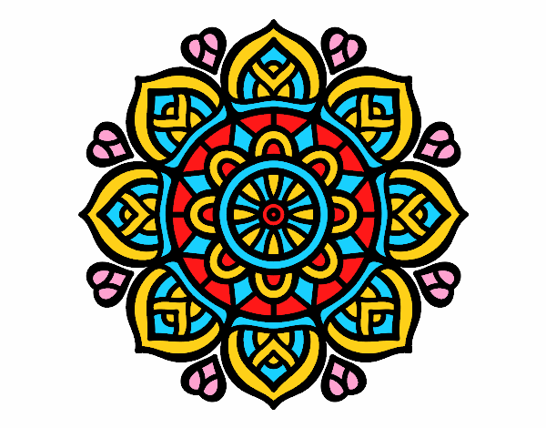 Dibujo Mandala para la concentración mental pintado por TheProPain