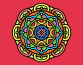 Dibujo Mandala para la relajación mental pintado por gustavo1