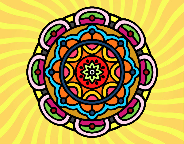 Dibujo Mandala para la relajación mental pintado por luisa-capi