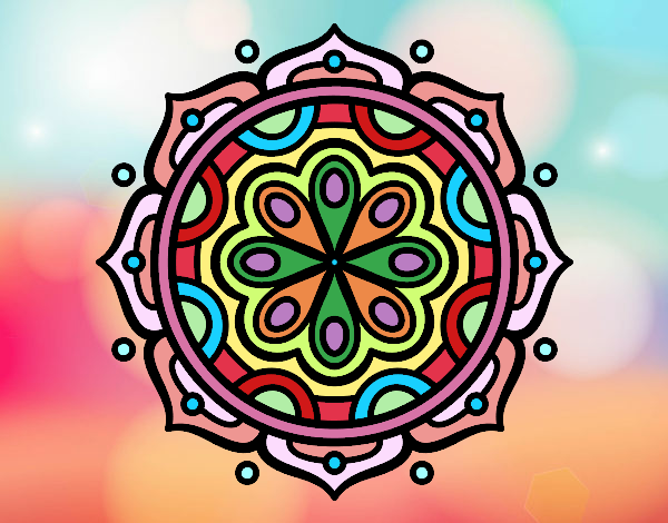 Dibujo Mandala para meditar pintado por eugenia12
