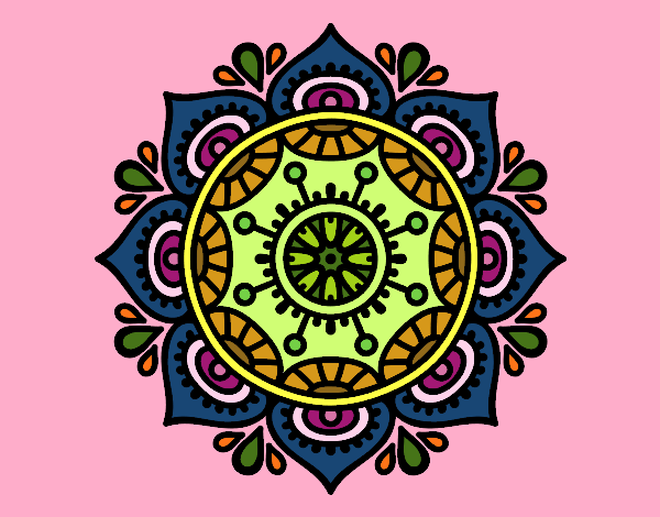 Dibujo Mandala para relajarse pintado por 2AMARILLO4