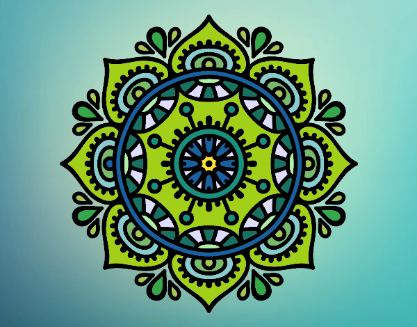 Dibujo Mandala para relajarse pintado por Ambarella