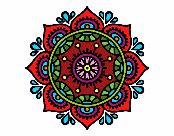 Dibujo Mandala para relajarse pintado por TheProPain