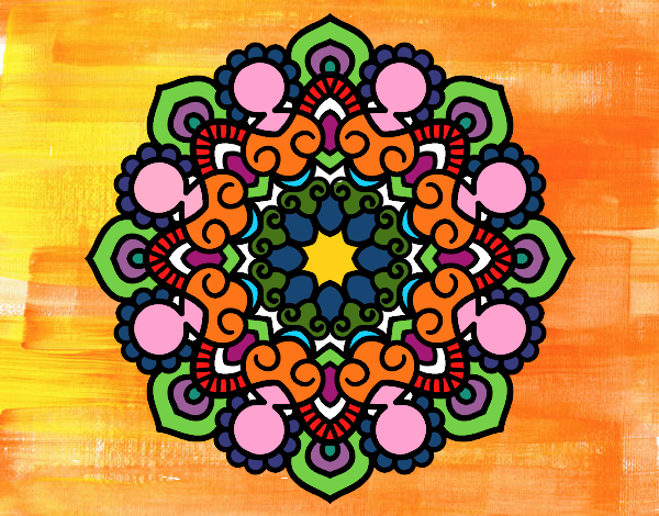 Dibujo Mandala reunión pintado por Ambarella