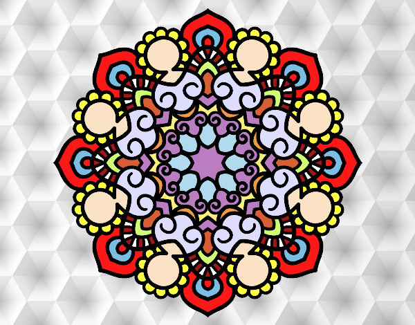 Dibujo Mandala reunión pintado por Maraly51