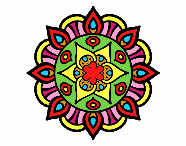 Dibujo Mandala vida vegetal pintado por Kassy04