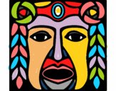 Dibujo Máscara Maya pintado por nathan2014