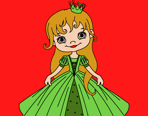 Dibujo Princesita pintado por amalia