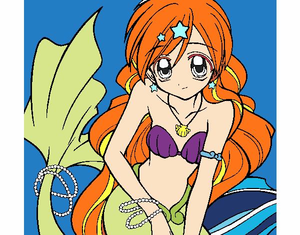Dibujo Sirena 3 pintado por icruzodena