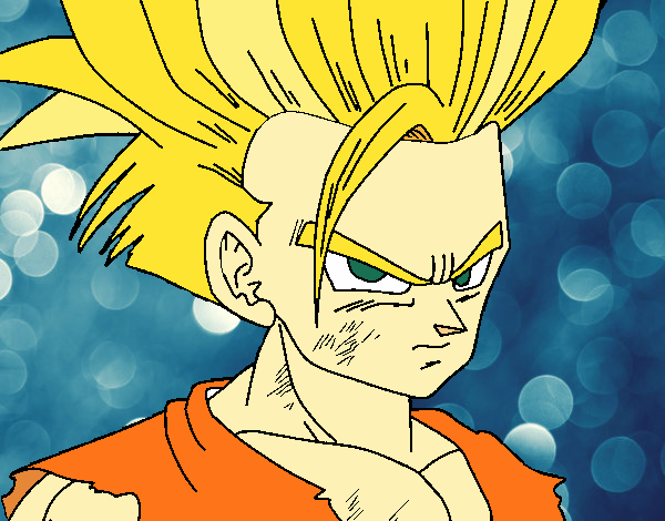 Dibujo Son Gohan pintado por nazza