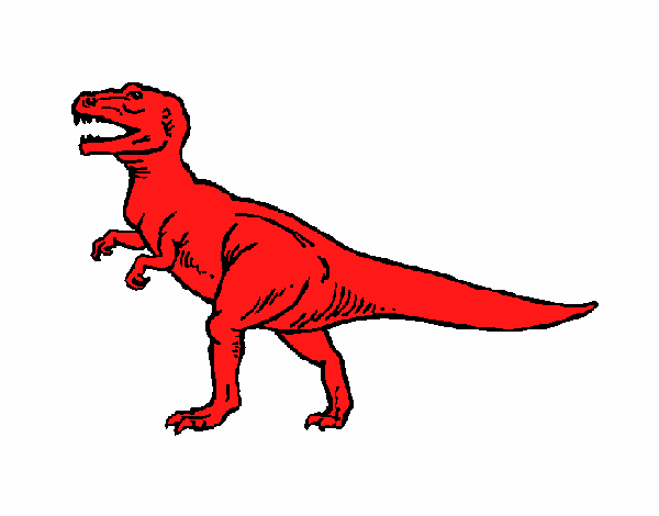 Dibujo Tiranosaurus Rex pintado por dominick06