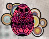Dibujo Un huevo de Pascua floral pintado por Michell10
