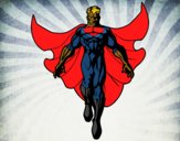 Dibujo Un Super héroe volando pintado por TheProPain